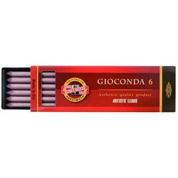 KOH-I-NOOR Buntstift KOH Farbminen 5,6 mm x120 mm Metallic pink 6er