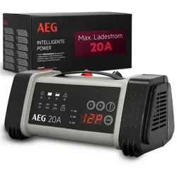 AEG Mikroprozessor-Ladegerät »LT20 PS/Th.«, für alle gängigen 12 V und 24 V Autobatterien - schwarz