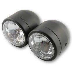 SHIN YO Scheinwerfer-Set, schwarz, Fern + Abblendlicht, schwarz