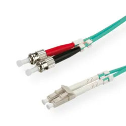 ROLINE LWL-Kabel 50/125μm OM3, LC/ST, türkis, 5 m