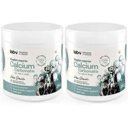Lab-v Calciumcarbonat - Natürliche Calciumquelle für Hunde und Katzen 2x250 g
