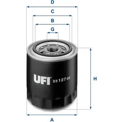 Ölfilter UFI 23.127.00