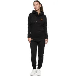 REPUBLIX Jogginganzug Lara, Damen Zweiteiler Hausanzug Training Sportanzug Jogginganzug schwarz L