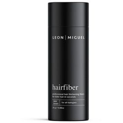 Leon Miguel Haarpuder Hairfiber Streuhaar, perfekter Halt, für Männer & Frauen, lange Haltbarkeit grau
