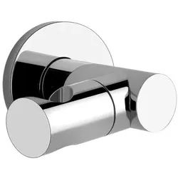 Gessi Emporio Via Manzoni Verstellbarer Duplex-Wand-Brausenhalter, 38760149, Farbe: Finox Optik