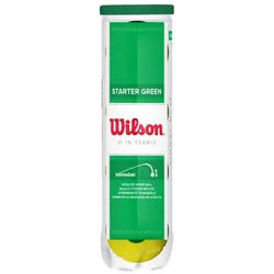 Wilson Tennisball Methodikbälle Stage 1 Starter Play Green Dose 4er gelb