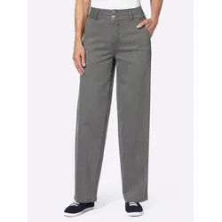 Sieh an! Bequeme Jeans Jeans erhöht grau 24