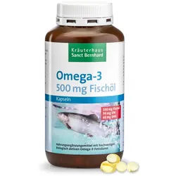 Omega-3 Fischöl-Kapseln 500 mg 400 Kapseln - 279 g