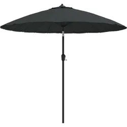 vidaXL Sonnenschirm für den Außenbereich mit Aluminiumstange 270 cm Anthrazit Modell Horizon Prestige Plus