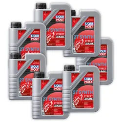 7x 1L LIQUI MOLY 1505 Motorbike 2T Synth Street Race 2 Takt Motoröl Motorrad Öl