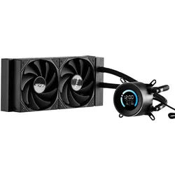 VEVOR Flüssigkeitskühler AIO CPU-Wasserkühler mit 120mm PWN-Lüftern Intel AMD