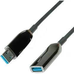 ROLINE 12041077 - Aktives USB 5 Gb/s-Kabel, A-Stecker > A-Buchse, 20 m