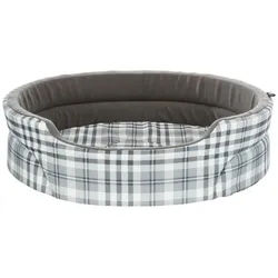 TRIXIE Tierbett Bett Lucky grau/weiß für Hunde grau 75 cm x 85 cm