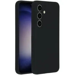 Samsung Galaxy S24 Hülle - Silikon - Accezz Soft Case/Backcover - Handyhülle Schwarz - Kein Design