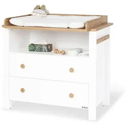 Pinolino Wickelkommode , Weiß , Holz , Eiche , 102x77x99 cm , Babymöbel & Kindermöbel, Babyzimmer, Wickelkommoden & Zubehör, Wickelkommoden