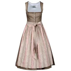 Berwin Dirndl Dirndl mit Leinenoberteil und Jacquardschürze 42