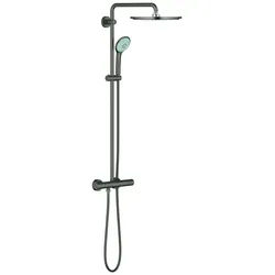 GROHE Duschsystem Euphoria 310 26075 mit THM hard graphite gebürstet, 26075AL0 26075AL0