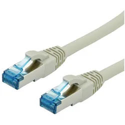 VALUE Value 21.99.1990 RJ45 Patchkabel CAT 6a S/FTP 1.50 m Grau 1 St. Netzkabel, (150.00 cm) grau
