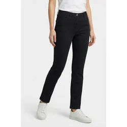 5-Pocket-Hose KJBRAND "Fanni Frame", Damen, Gr. 44, N-Gr, schwarz, Web, Obermaterial: 71% Baumwolle, 25% Polyester, 4% Elasthan, unifarben, figurbetont knöchellang, Hosen 5-Pocket-Hose, mit Taschen