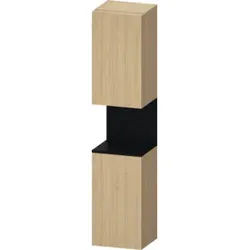 Duravit Hochschrank Qatego 40x36x1760cm, 2 T, An r, E schwarz/E Nat