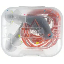 uvex xact-fit multi Gehörschutzstöpsel SNR 26 dB Größe S - Inhalt: 50 Paar in Hygie grau/transparent S - 2124017 - grau/transparent