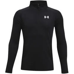 UNDER ARMOUR Tech 2.0 1/2-Zip langarm Sportshirt Jungen 001 - black/white S (127-137 cm)