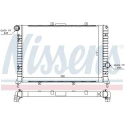 NISSENS Kühler, Motorkühlung 68804 für LANCIA