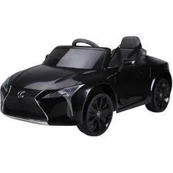 Homcom Kinderauto von Lexus Kinderfahrzeug Elektroauto mit MP3 Licht Musik Schwarz , Kunststoff , 63x44x106 cm , Freizeit & Co, Gartenspielzeug, Kinder-Elektrofahrzeuge