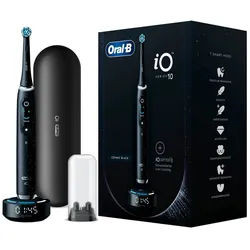 Oral-B Elektrische Zahnbürste iO 10 + Lade-Reiseetui - Cosmic Black