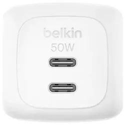 BoostCharge 50W Dual USB-C PD Wall Charger with PPS WHT