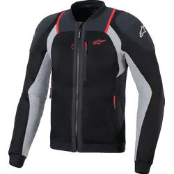 Alpinestars Troop-Air Pro Protektorenjacke, schwarz-grau-rot, Größe S für Männer
