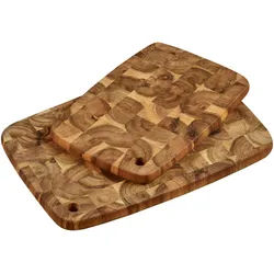 Kesper Schneidebrett-Set , Braun , Holz , 2-teilig , Akazie , 28x4.5x40 cm , FSC 100% , Küchenzubehör, Schneidebretter