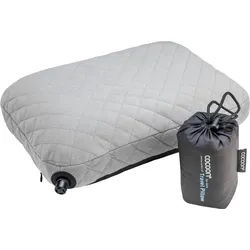 Cocoon Kopfstützkissen COCOON Air Core Pillow smokegrey/charcoal - aufblasbares Reisekissen grau|schwarz