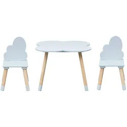 Kindersitzgruppe Hellblau 60/60/44 cm , Holzwerkstoff , 60x44x60 cm , Babymöbel & Kindermöbel, Kinderzimmer & Jugendzimmer, Kindersitzgruppe