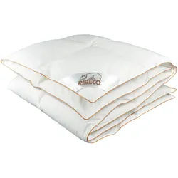 Daunendecke , Weiß, Kupferfarben , Textil , Füllung: Daunen , 135x200 cm , Made in Germany, Oeko-Tex® Standard 100, Responsible Down Standard (Rds), Downpass, Downafresh® , für Hausstauballergiker geeignet, temperaturausgleichend, feuchtigkeitsregulierend, weich und anschmiegsam, reines Naturprodukt, atmungsaktiv, sehr leicht , Heimtextilien, Kopfpolster & Bettdecken, Bettdecken, Daunendecken