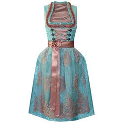Alpenmärchen Dirndl Dirndl Armanda in türkis - ALM990 gelb 38