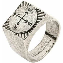 Kompass-Ring Metallic 60