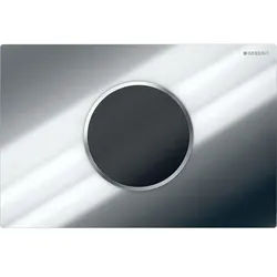 Geberit Sigma10 WC-Strg. elektron.Spül, Batt. 2-M-Sp., Round, auto./bl/hgl.verch...