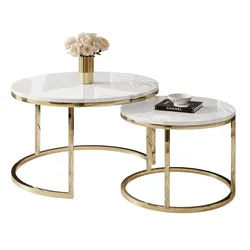COUCHTISCH CIRI 2-in-1 CHROME gold