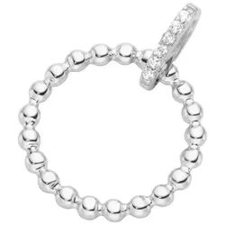 GIORGIO MARTELLO MILANO Kettenanhänger Anhänger Kreis in Kugeloptik, Silber 925 weiß