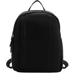 Rucksack TAMARIS "Rucksack TAS Kimi", Damen, Gr. B/H/T: 26cm x 31cm x 13cm, schwarz (schwarz 100), Obermaterial: 60% Polyurethan PU. 40% Polyester PES., Rucksäcke Rucksack