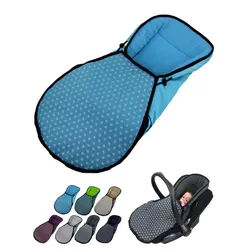 BambiniWelt by Rafael K. Fußsack Winterfußsack für Babyschale kompatibel mit Maxi-Cosi mit Thermofleece blau