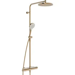 Hansa Hansaviva Duschsystem 6515920181 Regenbrause, Thermostat, Wandmontage, Bronze gebürstet
