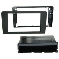 Doppel-DIN Komplettset PRO Version mit Ablagefach/ Rubber-Touch
