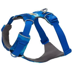Ruffwear Hunde-Geschirr FRONT RANGETM Harnes, Gepolstertes Geschirr für die alltäglichen Abenteuer. blau M