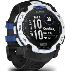 Garmin Instinct® 3 Instinct 3 – 50 mm, MIP Solar Schwarz/Steinweiß mit Silikon-Wechselarmband 26 mm - Limited Edition" 010-02935-03" - digital,schwarz,Schwarz/Steinweiß - 50mm