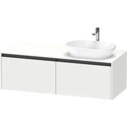 Duravit Ketho.2 Konsolenwaschtischunterbau wandhängend Weiß Matt 1400x550x459 mm - K24888R18180000 K24888R18180000