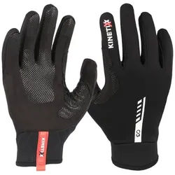 Kinetixx Langlaufhandschuhe Langlaufhandschuhe Natan C2G, KinetiXx (nachhaltiges Modell, in schwarz) Grip, Atmungsaktiv, Winddicht, Hoher Tragekomfort 6,5