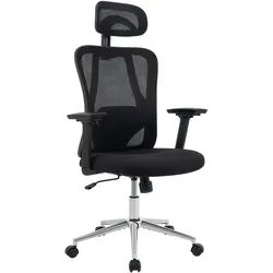 CLP Chefsessel Kunststoff Schwarz , Metall , 70x120x57 cm , Büromöbel, Bürostühle, Drehstühle
