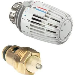 IMI Thermostat-Nachrüst-Set Retro S weiß, mit Thermostat-Oberteil/-Kopf K, für DN 15